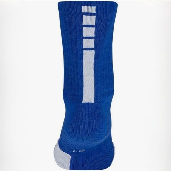 Nike Elite Crew Blue Basketball Socks - Picture 4 of 8